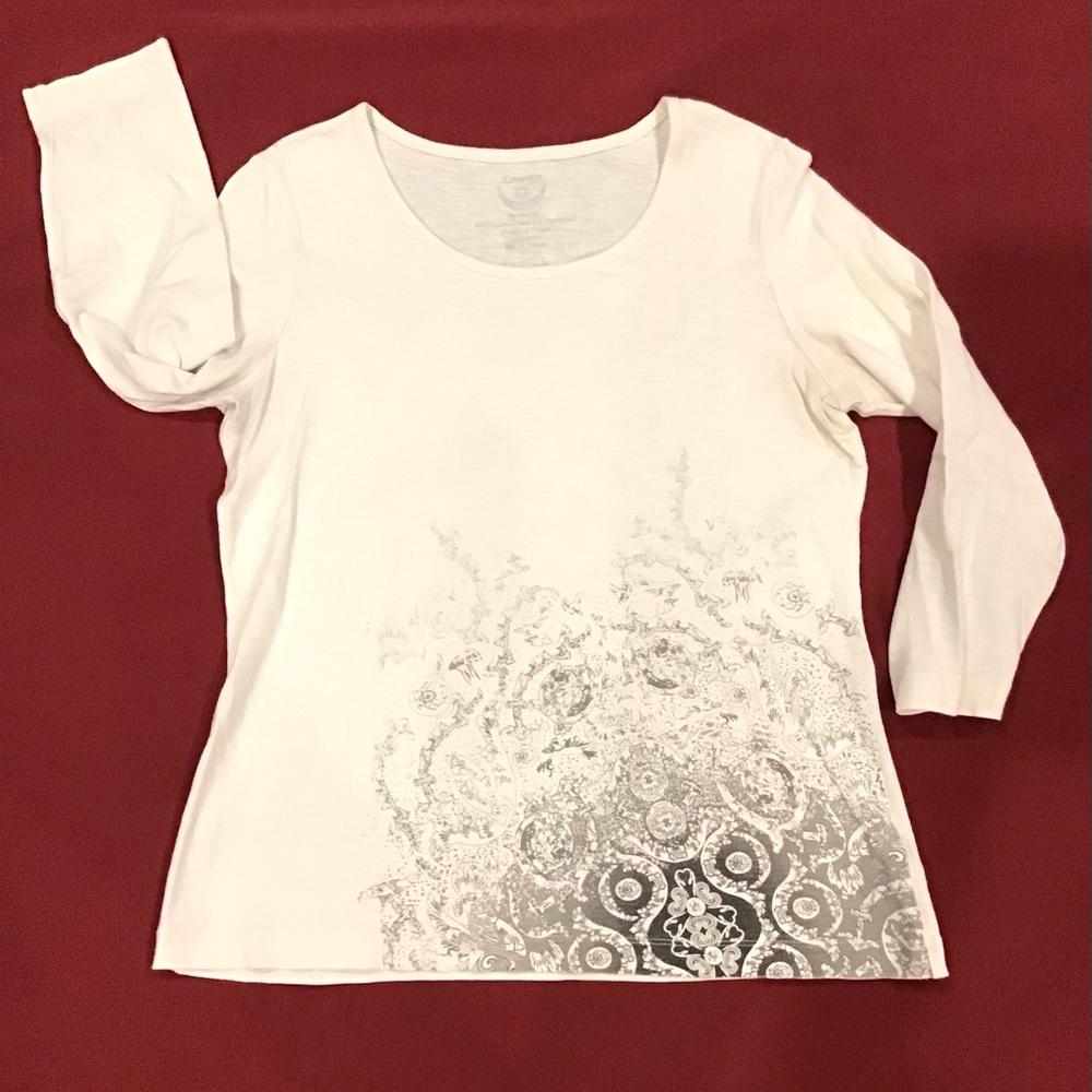 Chico’s Zenergy Graphic 3/4 Sleeve Blouse
